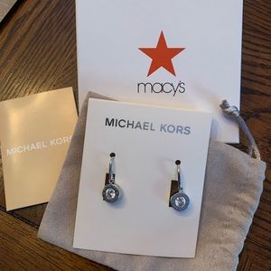 Michael Kors drop crystal earrings.
